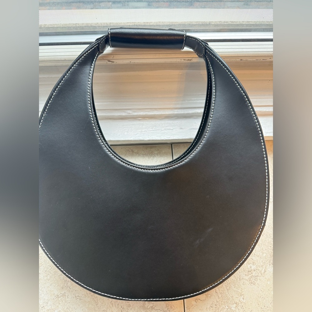 Staud Moon Bag in Black Leather - Picture 3 of 7